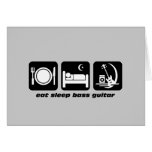 eat sleep bass guitar cards
