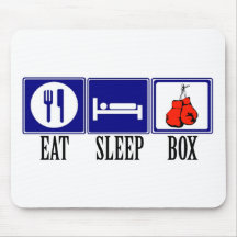 Eat, Sleep, Boxing Mouse Pad