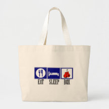 Eat, Sleep, Boxing Tote Bags