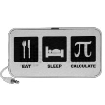 Eat Sleep Calculate PC Speakers