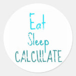 Eat Sleep Calculate Sticker