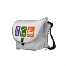 Eat Sleep Canoeing Courier Bag