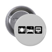 eat sleep code buttons