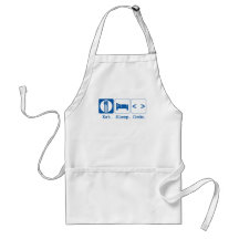 eat sleep code (html) apron