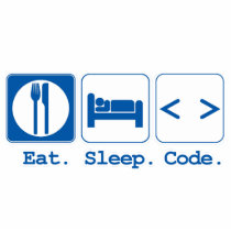 eat sleep code (html) photo cut outs