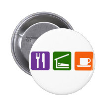 Eat Sleep Coffee Pin
