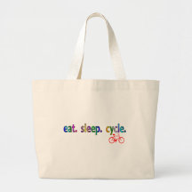 eat sleep cycle Bicycle Rider Gifts Bag