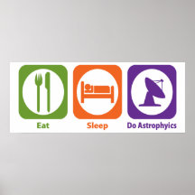 Eat Sleep Do Astrophyics Poster