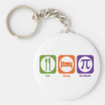 Eat Sleep Do Math Keychains