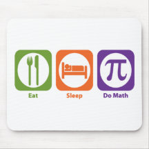 Eat Sleep Do Math Mouse Pads