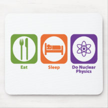 Eat Sleep Do Nuclear Physics Mouse Pad