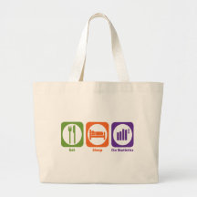 Eat Sleep Do Statistics Tote Bags