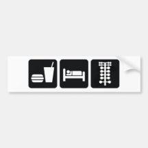 Eat Sleep Drag Race Bumper Stickers