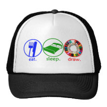 Eat Sleep Draw Hats