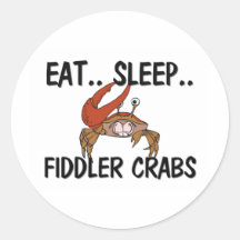 Eat Sleep FIDDLER CRABS Sticker