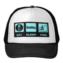 Eat Sleep Fish fishing gifts Hats