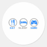 Eat Sleep Game Again - Gamer, geek video games Sticker