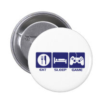 Eat Sleep Game Button