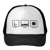 Eat, Sleep, Headshot - FPS Gamer Trucker Hat