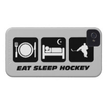 eat sleep hockey iPhone 4 cover