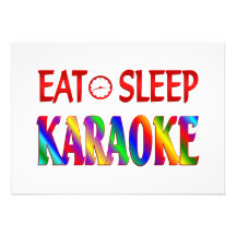 Eat Sleep Karaoke Invites