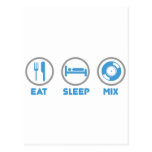 Eat, Sleep, Mix Again - DJ Disc Jockey Music Deck Post Cards