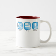 Eat Sleep Podcast Mug