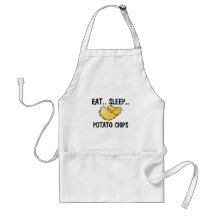 Eat Sleep POTATO CHIPS Aprons