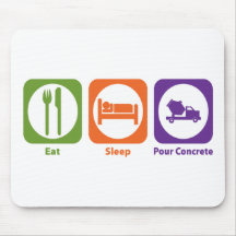Eat Sleep Pour Concrete Mouse Pads