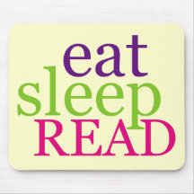 Eat, Sleep, READ - Retro Mousepads