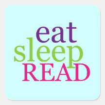 Eat, Sleep, READ - Retro Stickers