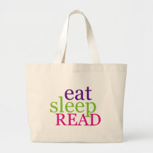 Eat, Sleep, READ - Retro Tote Bag