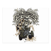 Eat, Sleep, Ride All Terrain Post Cards