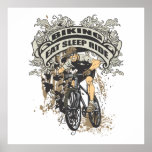 Eat, Sleep, Ride Biking Print