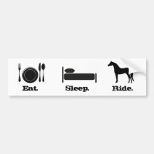Eat. Sleep. Ride. Bumper Sticker