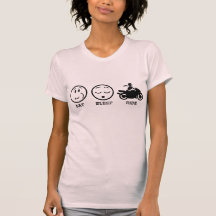 Eat Sleep Ride (female) T Shirts