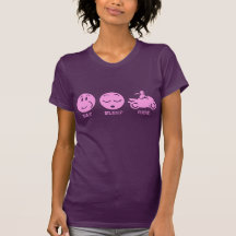 Eat Sleep Ride (female) Tee Shirts