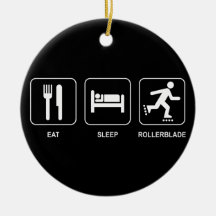 Eat Sleep Rollerblade Ornament