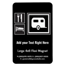Eat Sleep RV Rectangular Magnets