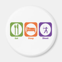 Eat Sleep Shoot Refrigerator Magnets