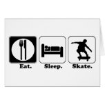 eat sleep skateboard cards