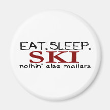 Eat Sleep Ski Magnet