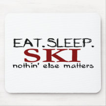 Eat Sleep Ski Mouse Mat