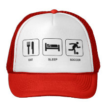 Eat Sleep Soccer Hat