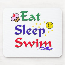 Eat Sleep Swim Mouse Mat