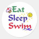 Eat Sleep Swim Stickers