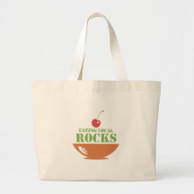 Eating Local Rocks Canvas Bag