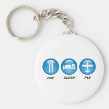 eatsleepfly keychain