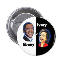 Ebony & Ivory Pinback Button
