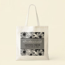 Ebony Sunflowers Personalised Wedding Party Bag bags
